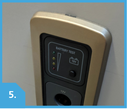 Battery charge lights