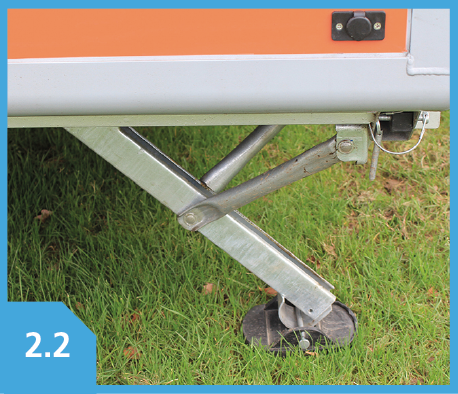 Corner steady on ground