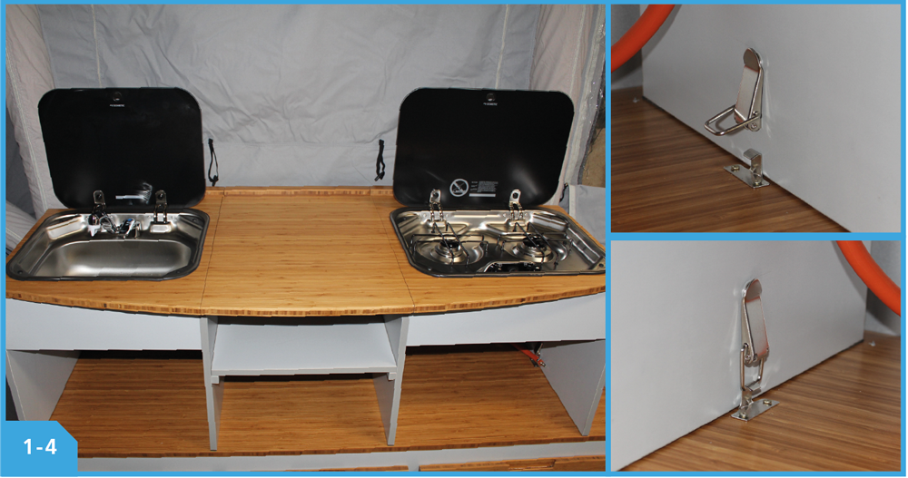 Assembled kitchenette