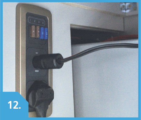 Plug socket for fridge