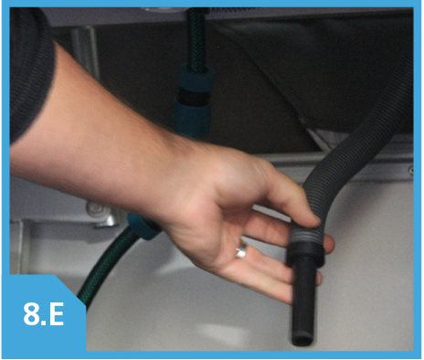 Disconnect bottom waste pipe