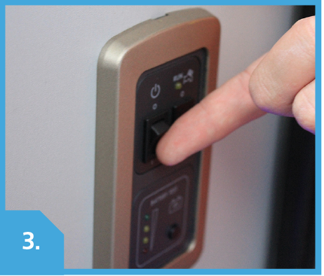 Turning control panel on