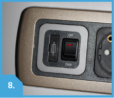 Heater isolation switch off