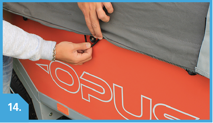 Removing external bungee cords