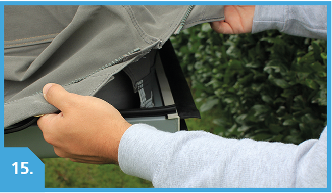 Lifting canvas off corners