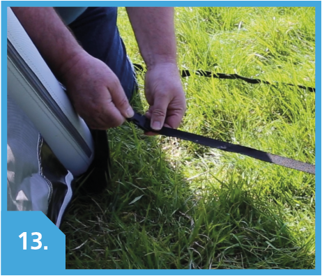 Clipping in guide straps