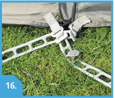 Cross pegging doorway entrances