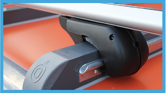 Roof bars across panels