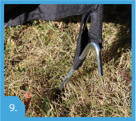 Panel corner pegged in