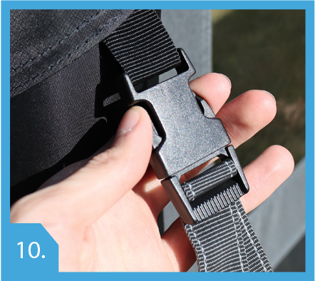 Guy strap clipped in